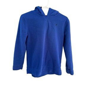 Old Navy youth blue hooded fleece pullover (size 10-12)